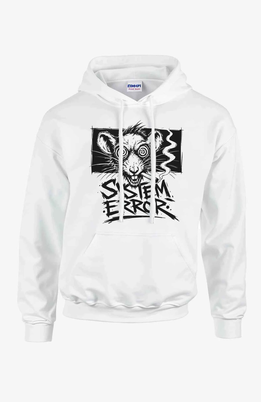 System Error Hoodie – White Edition Hoodie SystemError-EnrolDesign-streetwear-Hoodie-weiss-Front