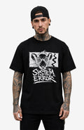 System Error | T-Shirt | Herren | Black Edition Shirt SystemError-EnrolDesign-streetwear-skater-T-Shirt-Black-Front-EnrolShop-Mann01-Skatershirt