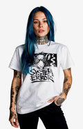 System Error T-Shirt – White Edition Shirt SystemError-EnrolDesign-streetwear-skater-T-Shirt-white-Front-EnrolShop-Model1