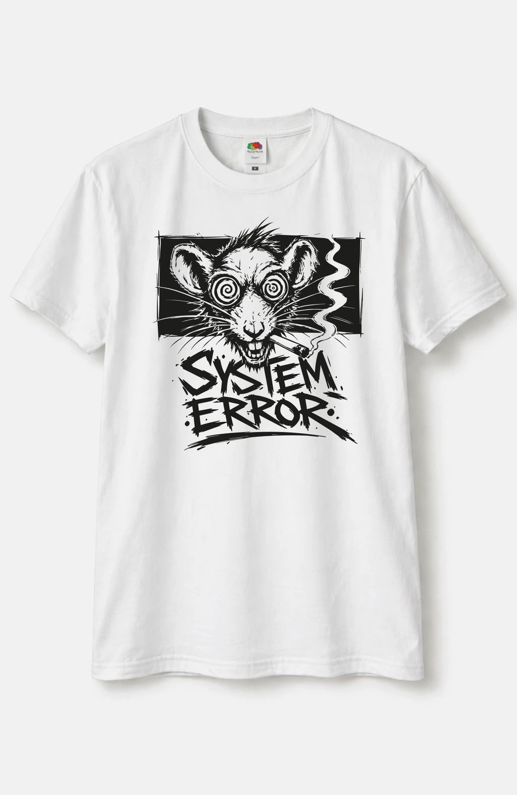 System Error T-Shirt – White Edition Shirt SystemError-EnrolDesign-streetwear-skater-T-Shirt-white-Front-EnrolShop