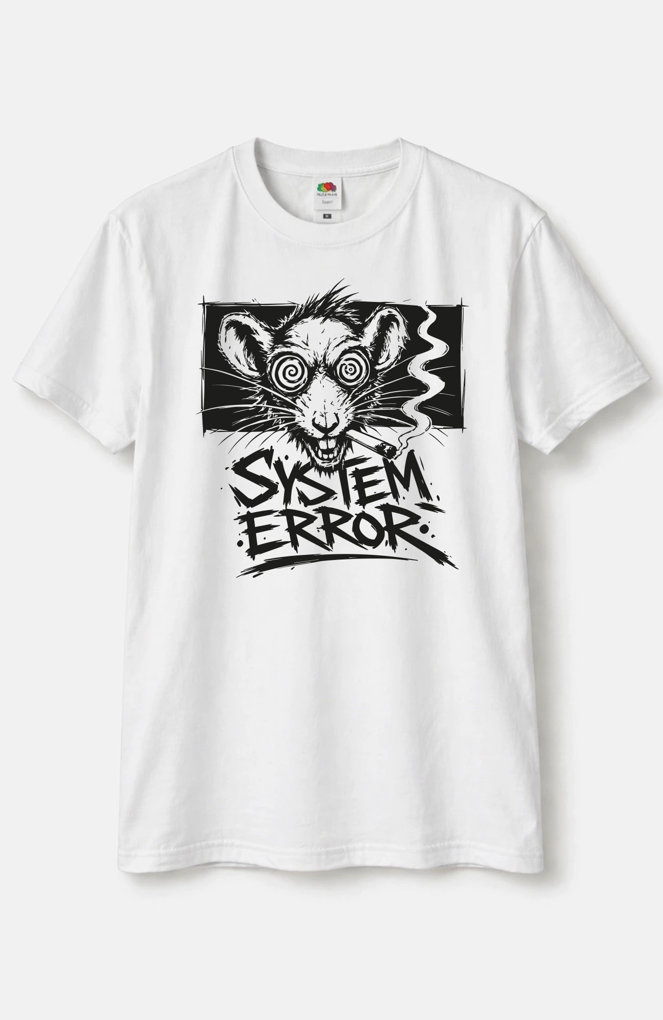 System Error T-Shirt – White Edition Shirt SystemError-EnrolDesign-streetwear-skater-T-Shirt-white-Front-EnrolShop