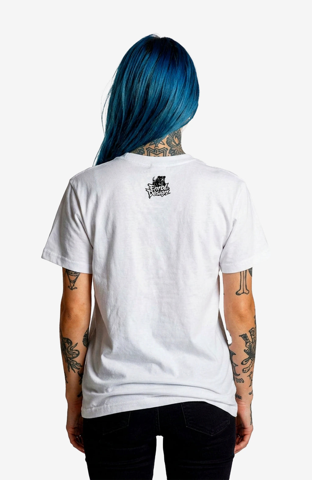System Error T-Shirt – White Edition Shirt System_Error_-_EnrolDesign_-streetwear_-_skater_-_T-Shirt-_white_-Back_-_EnrolShop_-_Model_1