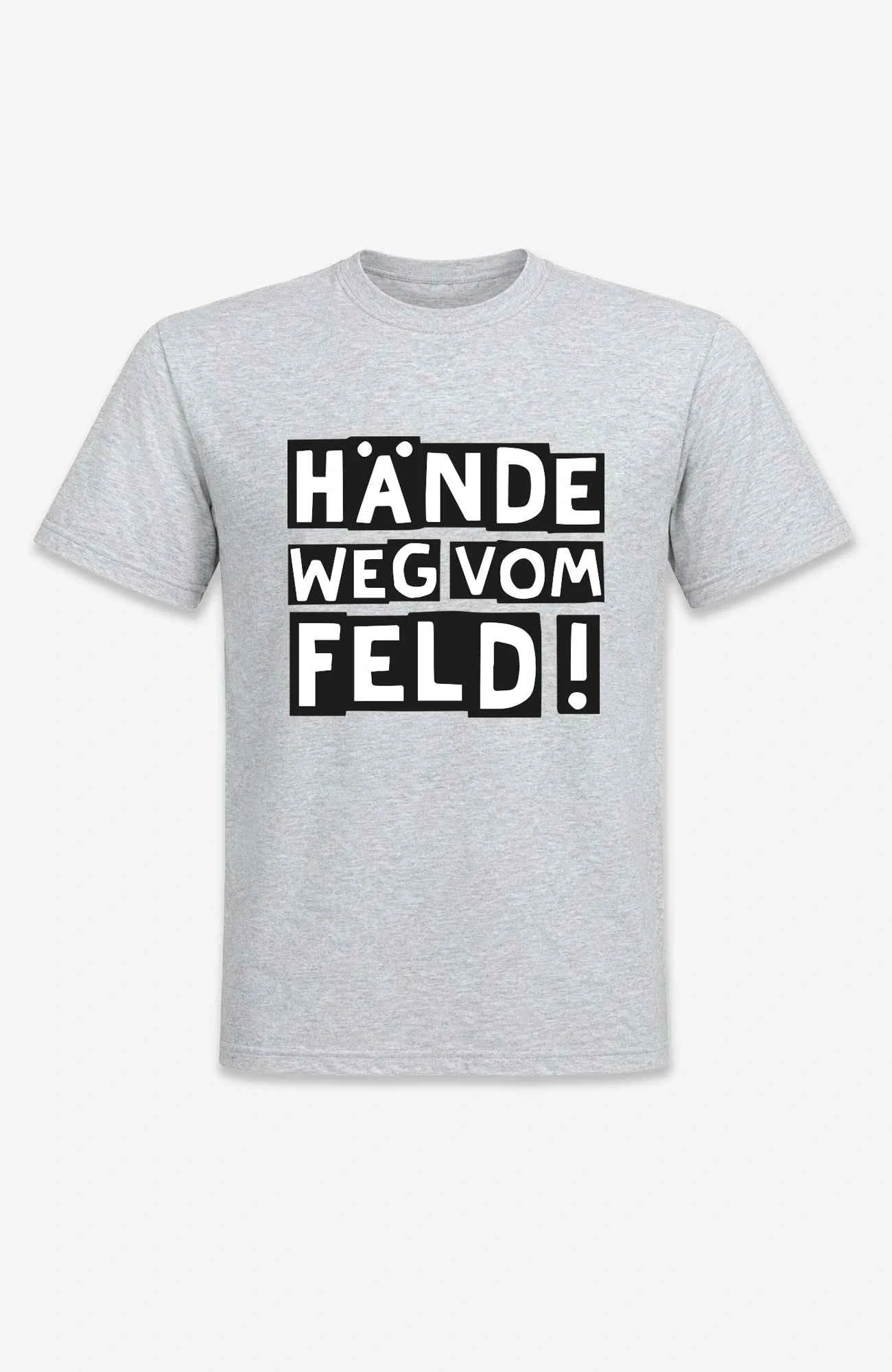 Hände weg vom Feld! | T-Shirt | Unisex | Tempelhofer Feld Berlin Statement Shirt Grau Shirt Tempelhofer_Feld_-_Shirts_-_Grey_-_Front_-_EnrolDesign_-_EnrolShop