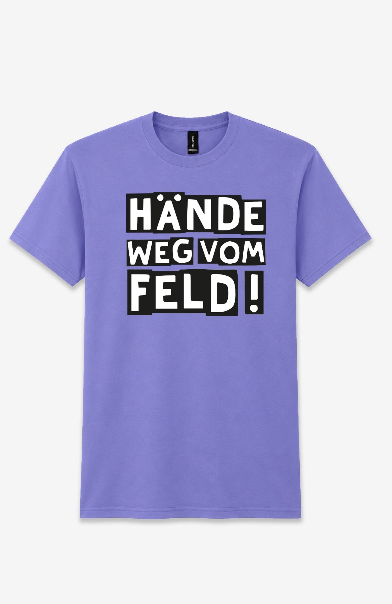 Hände weg vom Feld! | T-Shirt | Unisex | Tempelhofer Feld Berlin Statement Shirt Purple Shirt Tempelhofer_Feld_-_Shirts_-_Lila_-_Front_-_EnrolDesign_-_EnrolShop