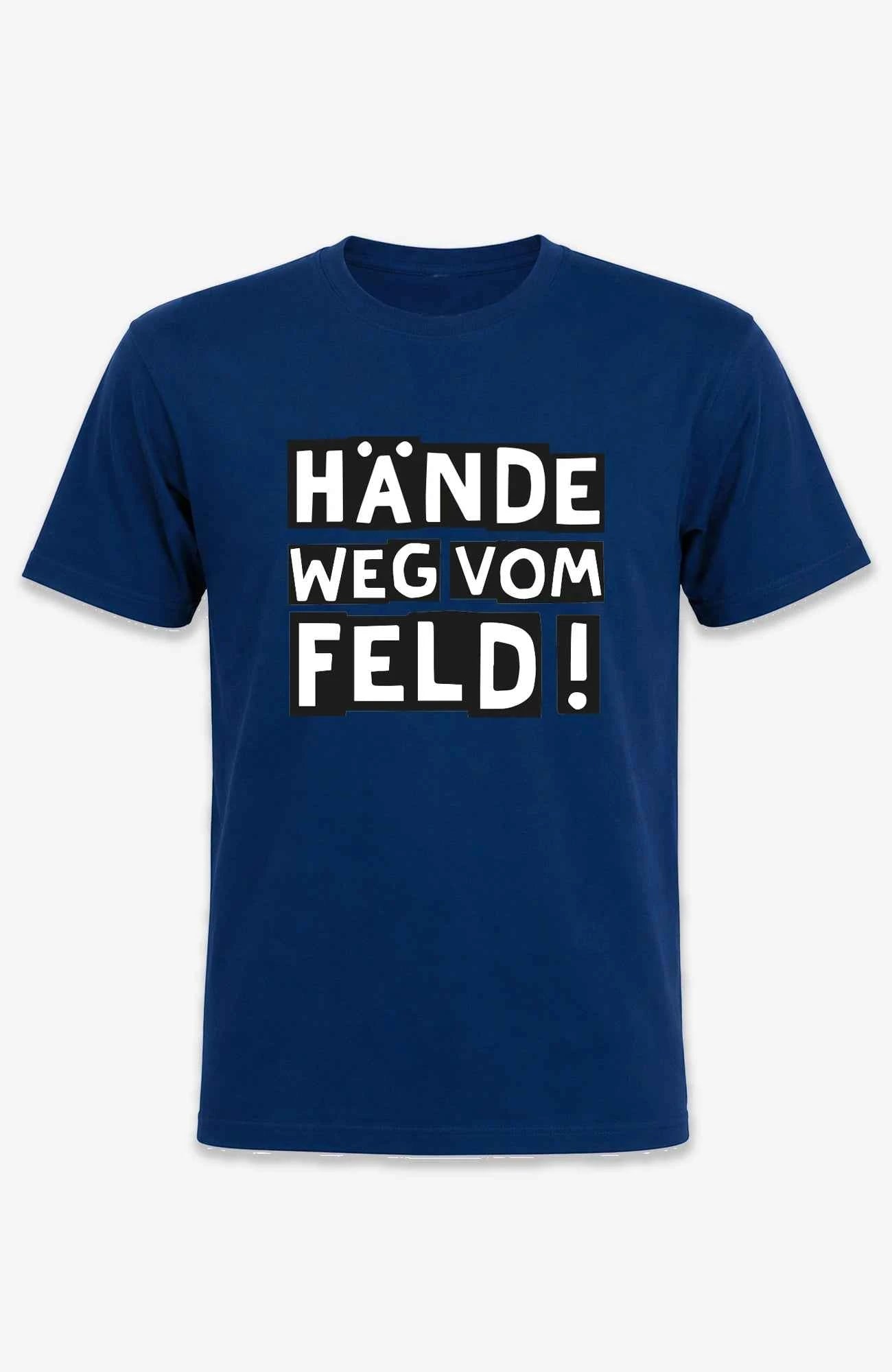 Hände weg vom Feld! | T-Shirt | Unisex | Tempelhofer Feld Berlin Statement Shirt Marineblau Shirt Tempelhofer_Feld_-_Shirts_-_Navy_Blue_-_Front_-_EnrolDesign_-_EnrolShop
