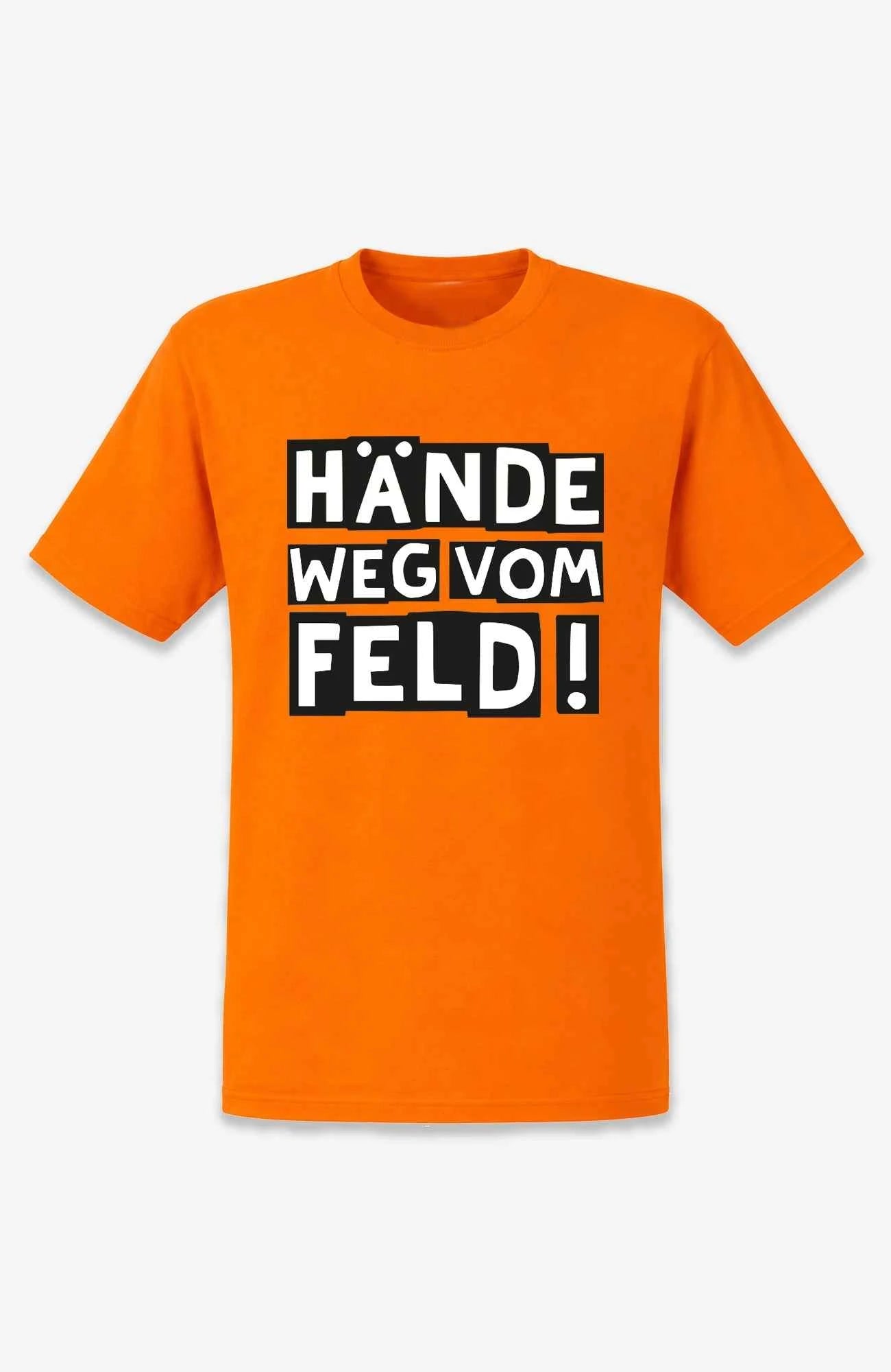 Hände weg vom Feld! | T-Shirt | Unisex | Tempelhofer Feld Berlin Statement Shirt Orange Shirt Tempelhofer_Feld_-_Shirts_-_Orange_-_Front_-_EnrolDesign_-_EnrolShop