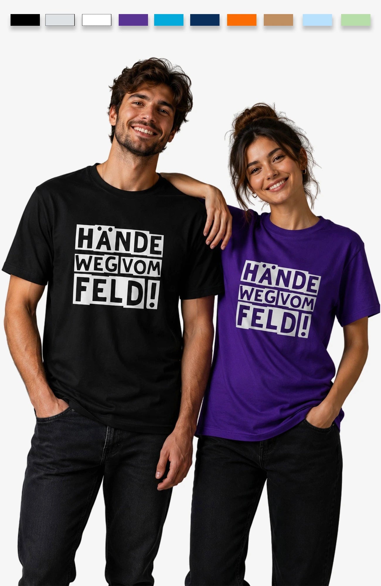 Hände weg vom Feld! | T-Shirt | Unisex | Tempelhofer Feld Berlin Statement Shirt Shirt Tempelhofer_Feld_-_Shirts_-_Titelbild_MIT_fARBEN_-_Front_-_EnrolDesign_-_EnrolShop