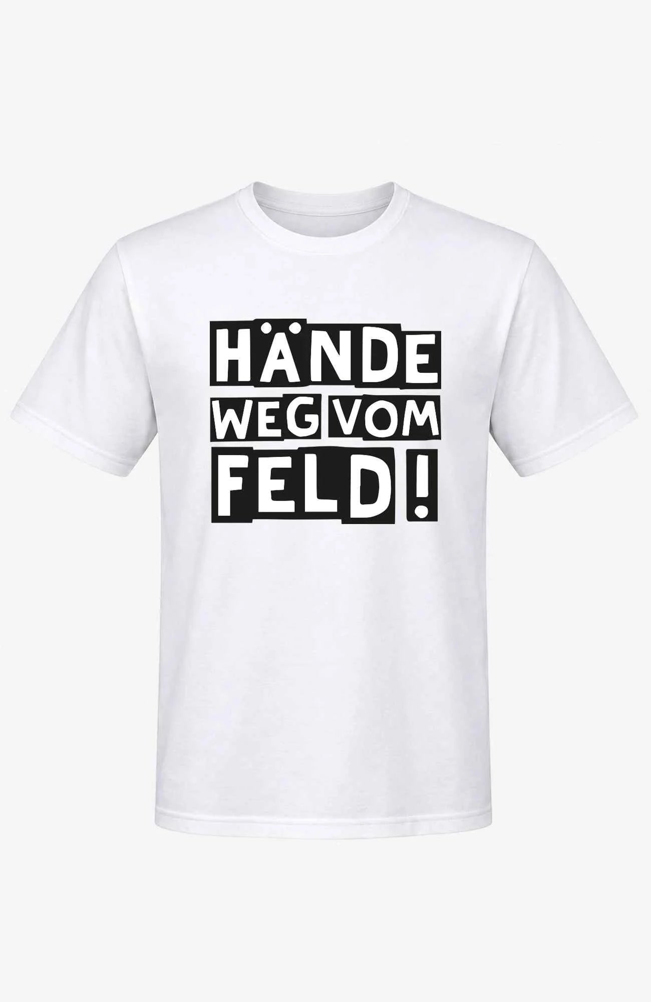 Hände weg vom Feld! | T-Shirt | Unisex | Tempelhofer Feld Berlin Statement Shirt Weiß Shirt Tempelhofer_Feld_-_Shirts_-_Weiss_-_Front_-_EnrolDesign_-_EnrolShop