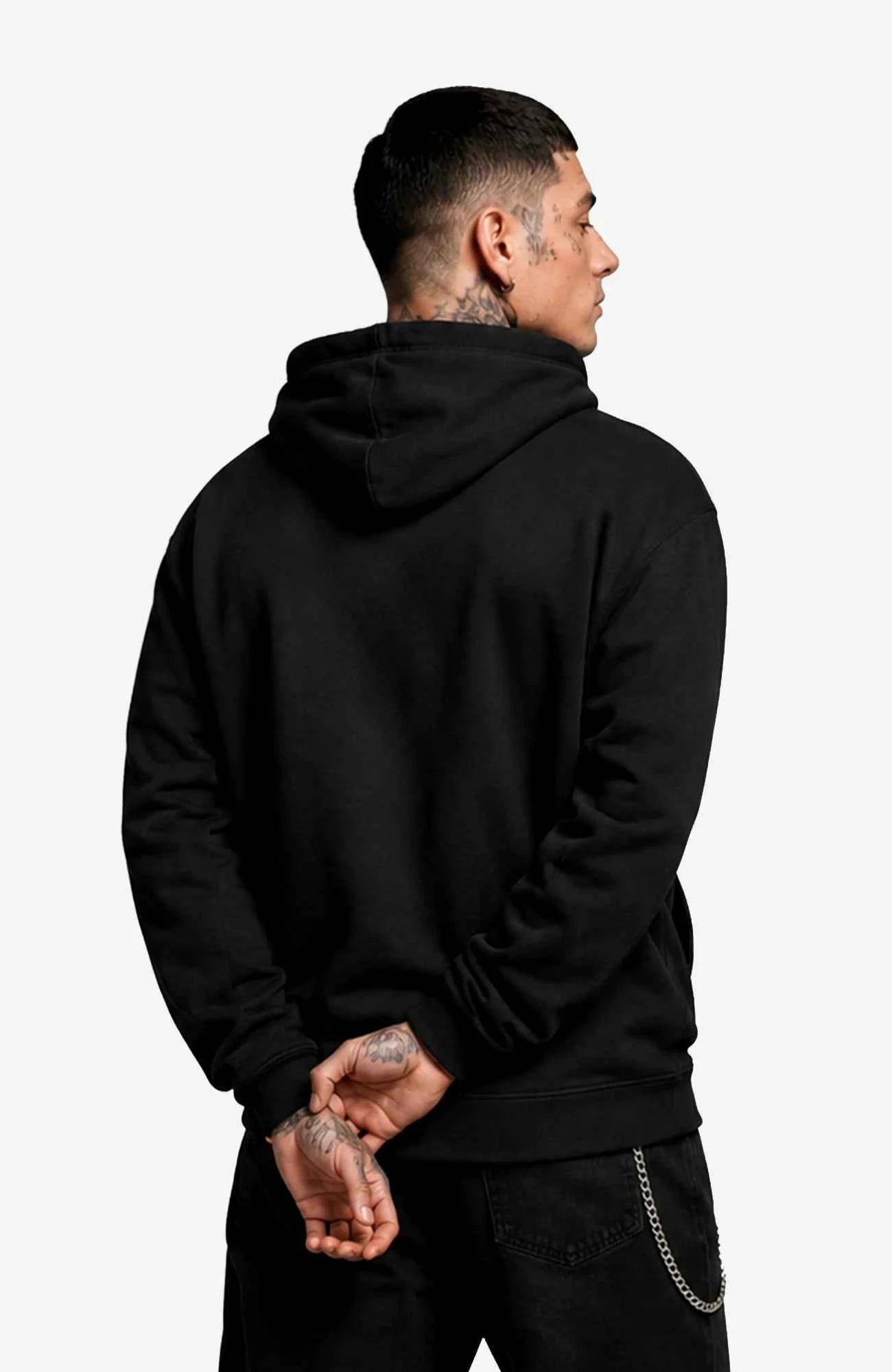 WEAK | Hoodie Herren | Dark Hoodie Weak-SkaterHoodie-streetwear-Hoodie-Black-Back-EnrolDesign-EnrolShopMann01