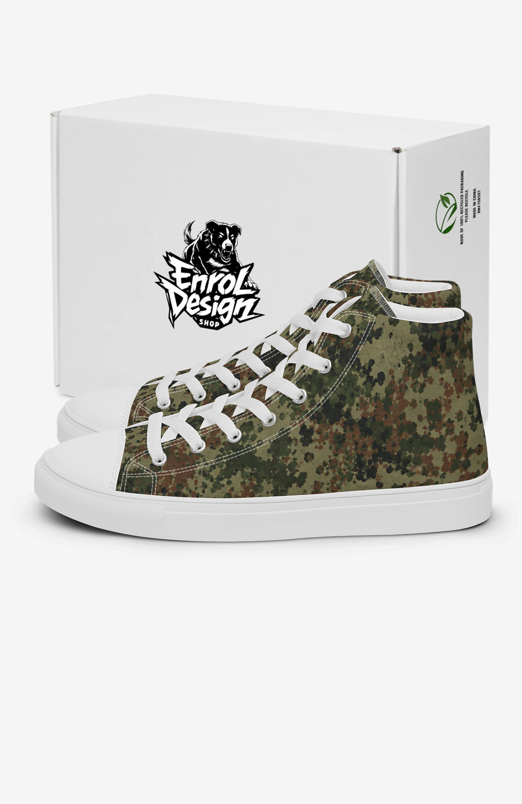 Flecktarn High Tops | Herren Sneaker high-top-sneaker-flecktarn-camouflage-enroldesign-enrolshop-01_818e645b-e8a7-495c-85a7-677c0338437a