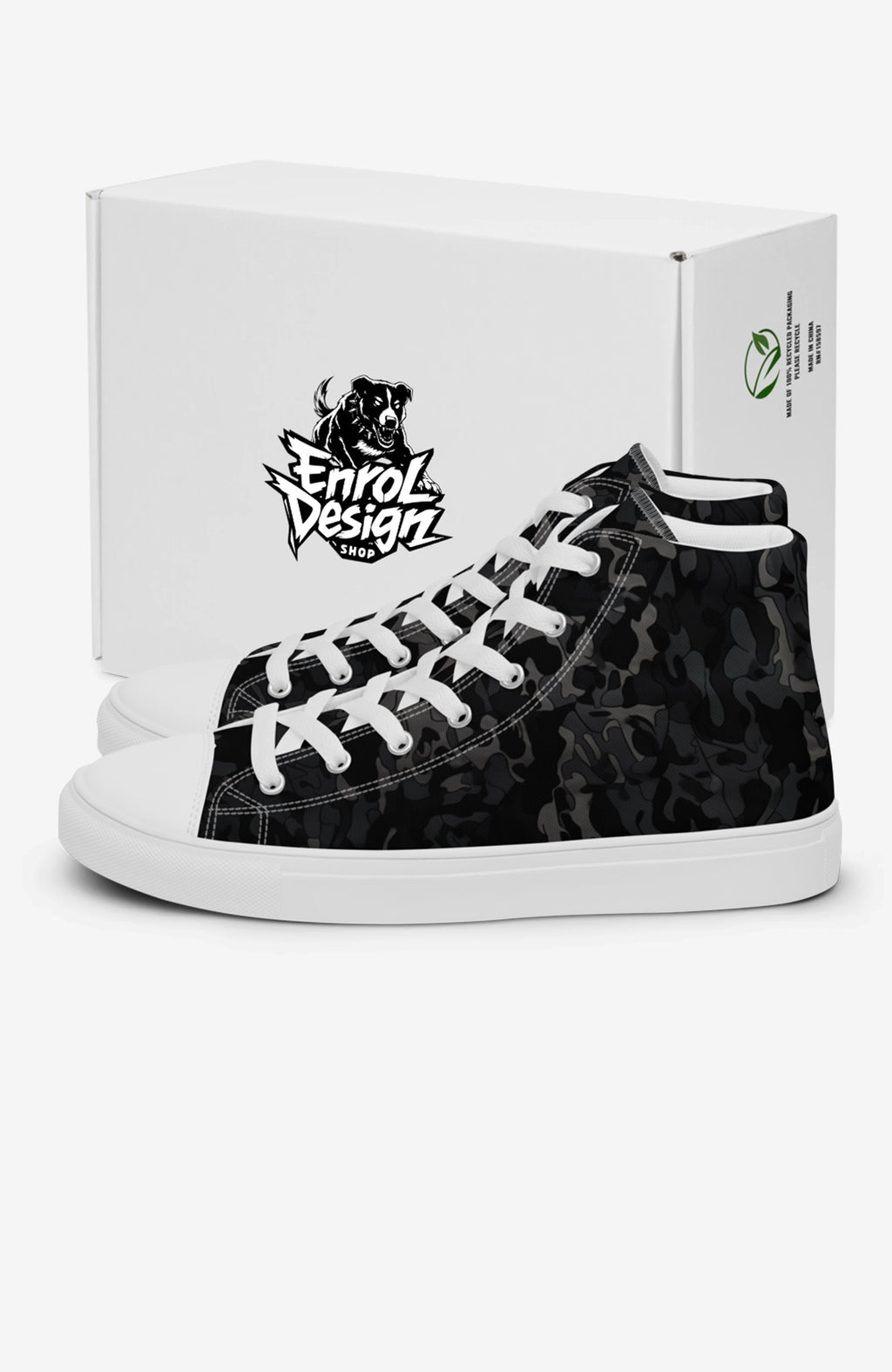 Dark Camo High Tops | Herren Sneaker high-top-sneaker-flecktarn-darkcamouflage-enroldesign-enrolshop-01