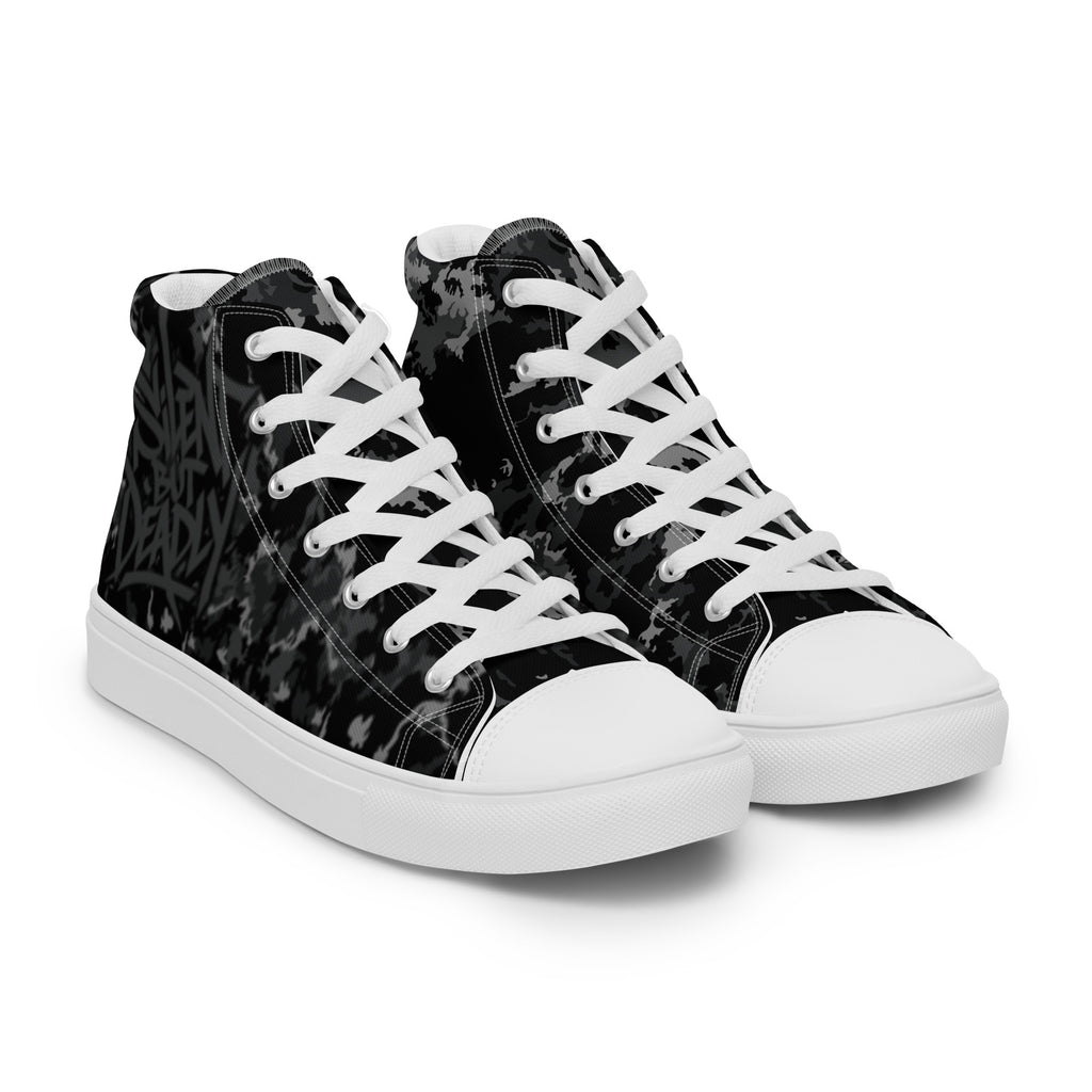Silent Camouflage High Tops | Damen Sneaker mens-high-top-canvas-shoes-white-right-front-69f0f064d7eae