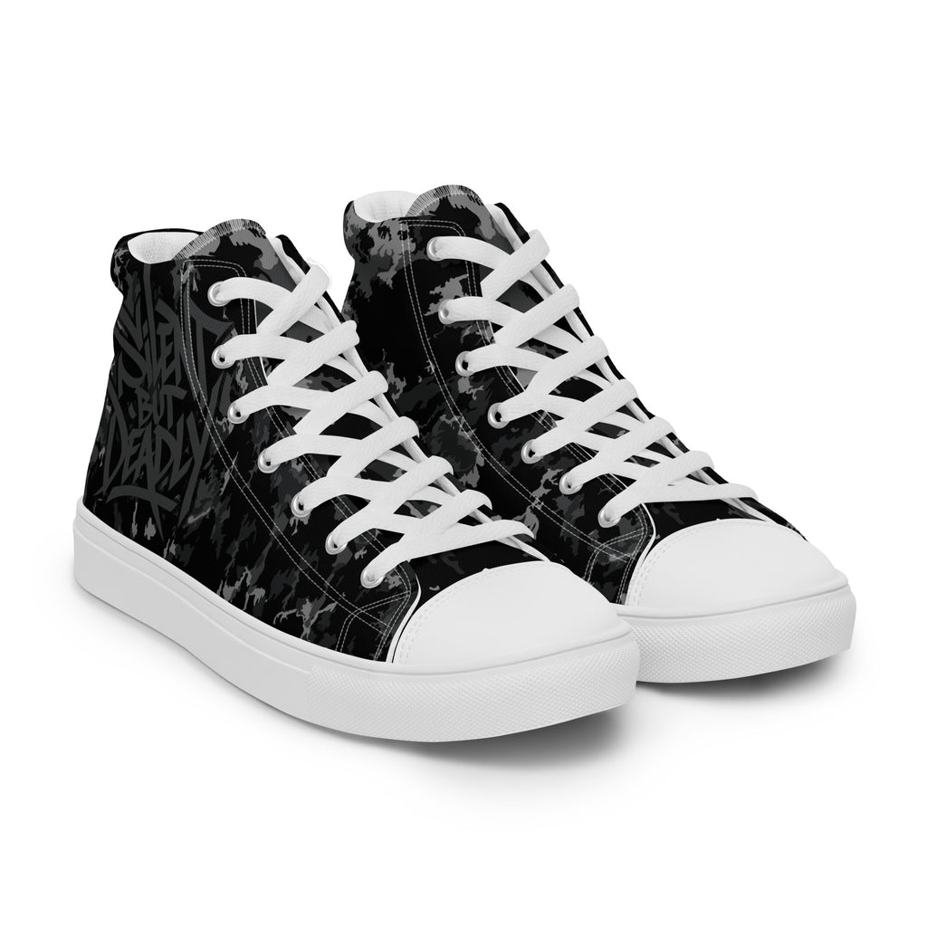 Silent Camouflage High Tops | Damen 12 Sneaker womens-high-top-canvas-shoes-white-right-front-69f0ef3ac16b5